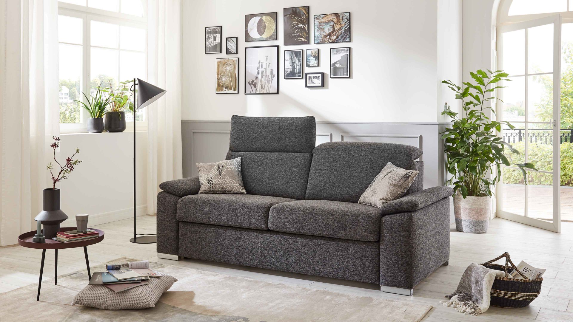 Hoffmann Möbel Guben, Räume, Wohnzimmer, Sofa + Couch, Schlafsofa